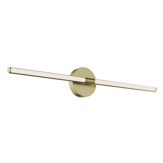 AFX Lighting Chicago 1Lt 32" LED Vanity Light, Brass/White - CHIV3203LAJUDLB