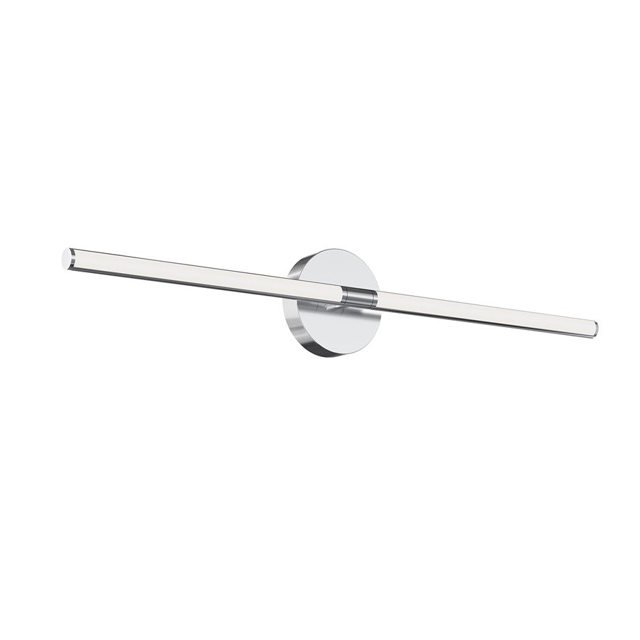 AFX Lighting Chicago 1Lt 32" LED Vanity Light, Chrome/White - CHIV3203LAJUDPC