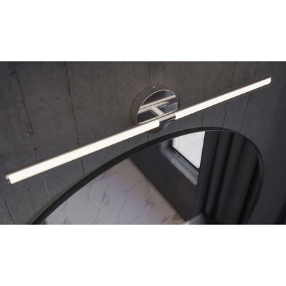 AFX Lighting Chicago 1Lt 32" LED Vanity Light, Chrome/White