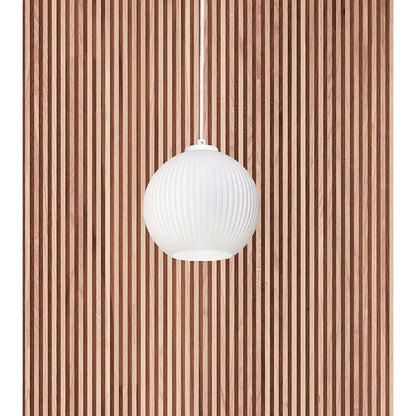AFX Lighting Cleo 8" Med Base Pendant, White/White