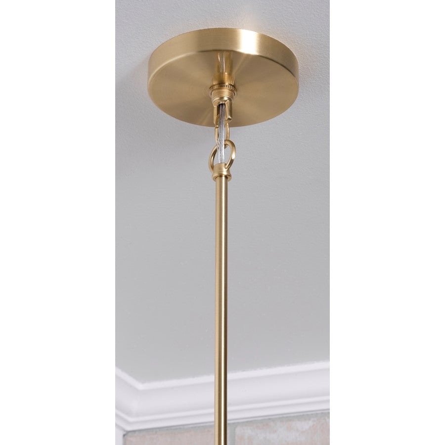 5 Light 30" Pendant, Brass
