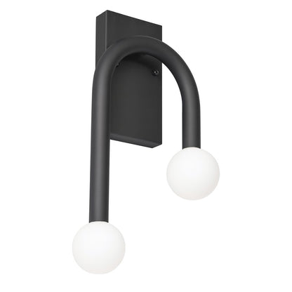 AFX Lighting Colette 1Lt 10" LED Wall Sconce, Black/White - COES1017LAJUDBK