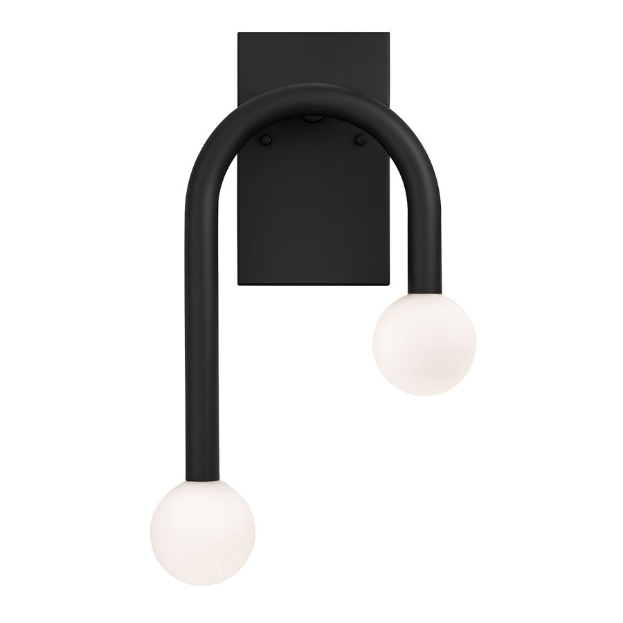 AFX Lighting Colette 1Lt 10" LED Wall Sconce, Black/White