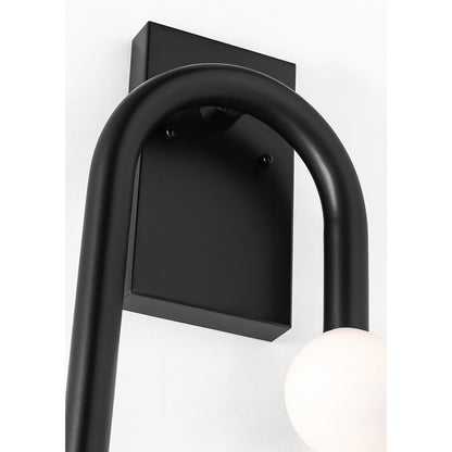 AFX Lighting Colette 1Lt 10" LED Wall Sconce, Black/White