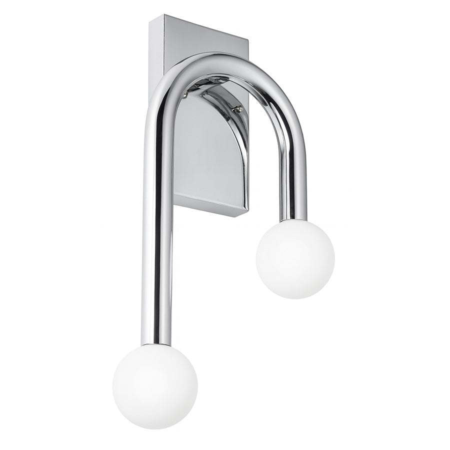 AFX Lighting Colette 1Lt 10" LED Wall Sconce, Chrome/White - COES1017LAJUDPC