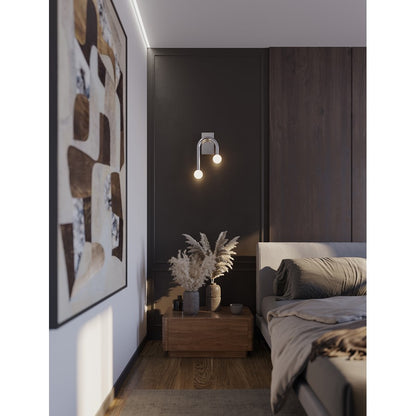 AFX Lighting Colette 1Lt 10" LED Wall Sconce, Chrome/White