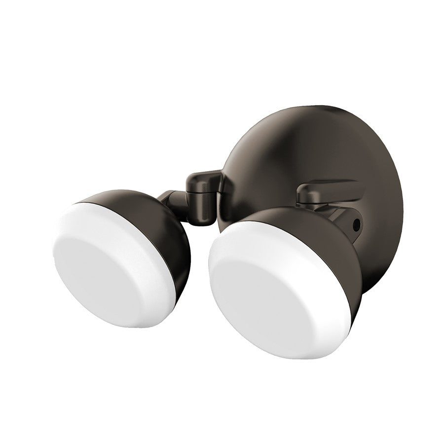 AFX Lighting Daniel 2 Light 6" Outdoor Sconce, Bronze/White - DANW0706LAJENBZ