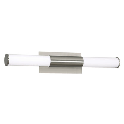 AFX Lighting Dax 1Lt LED 27"W Vanity Light, Satin Nickel/White