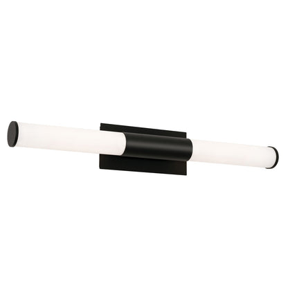 AFX Lighting Dax 1Lt LED 36"W Vanity Light, Black/White