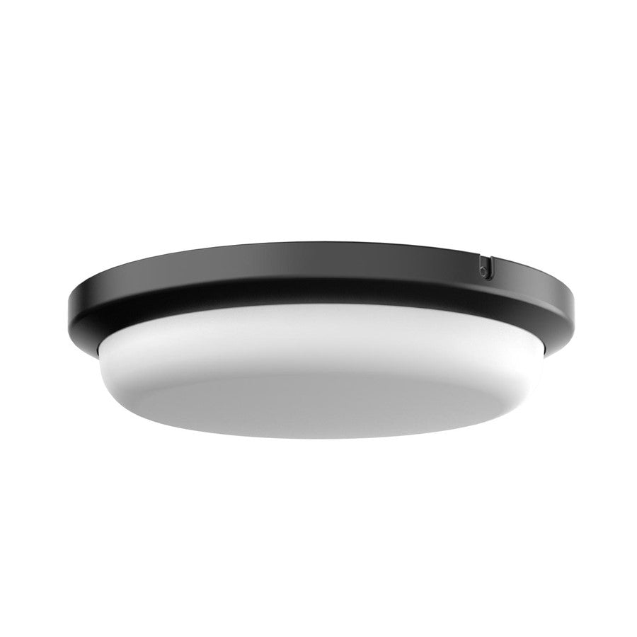 AFX Lighting Dean 1LT 11'' LED Outdoor Flush Mount, Black/White - DEAW11LAJENBK