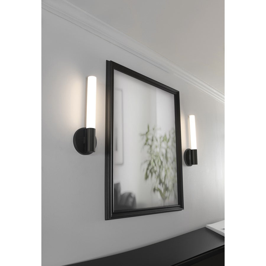 AFX Lighting Dion 1 Light Sconce, Black/White