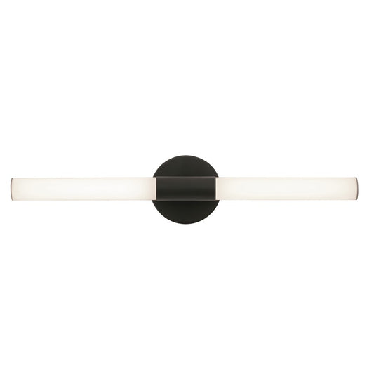 AFX Lighting Dion 1 Light 24" Vanity, Black/White - DIOV2403LAJD1BK