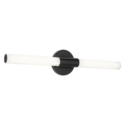 AFX Lighting Dion 1 Light 24" Vanity, Black/White