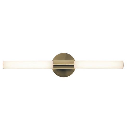 AFX Lighting Dion 1 Light 24" Vanity, Antique Brass/White - DIOV2403LAJD1LB