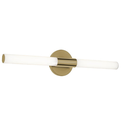 AFX Lighting Dion 1 Light 24" Vanity, Antique Brass/White