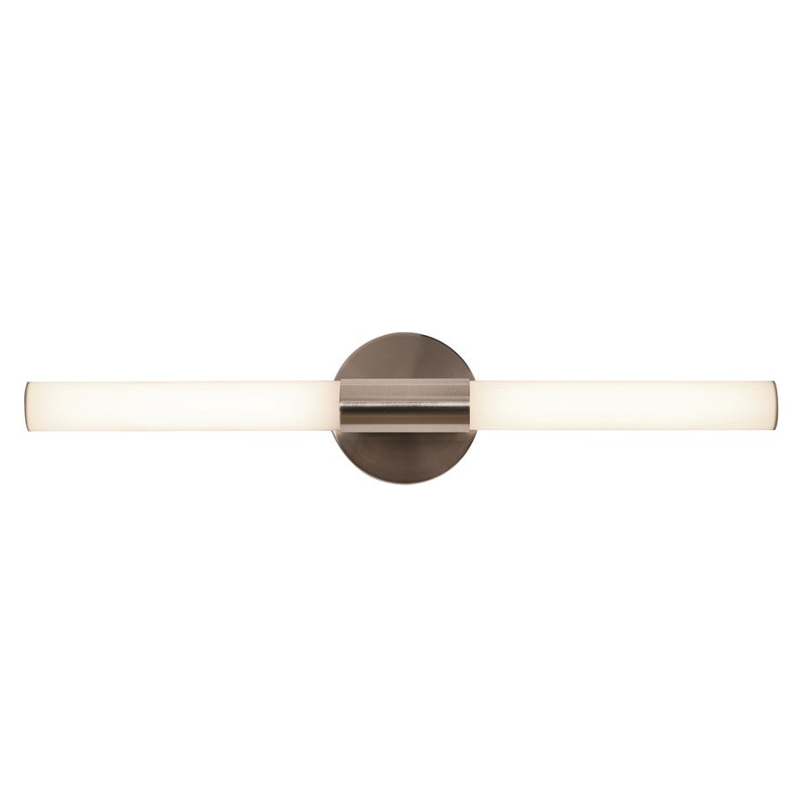 AFX Lighting Dion 1 Light 24" Vanity, Satin Nickel/White - DIOV2403LAJD1SN