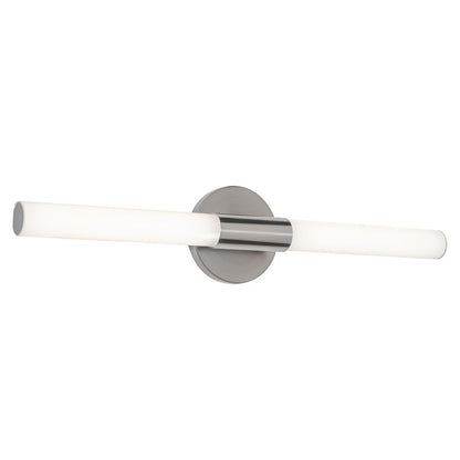 AFX Lighting Dion 1 Light 24" Vanity, Satin Nickel/White
