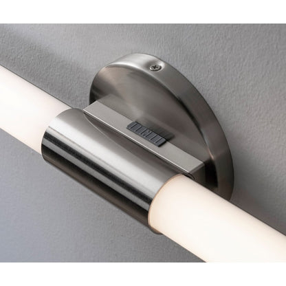 AFX Lighting Dion 1 Light 24" Vanity, Satin Nickel/White