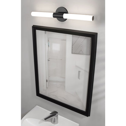 AFX Lighting Dion 1 Light 36" Vanity, Black/White
