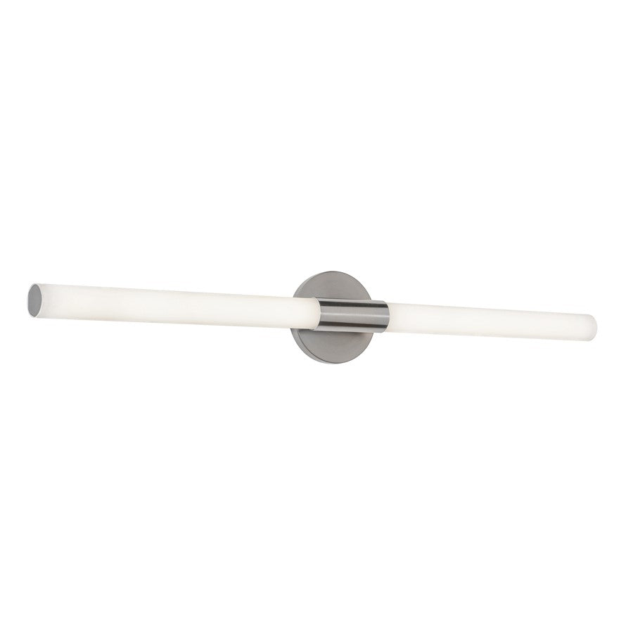 AFX Lighting Dion 1 Light 36" Vanity, Satin Nickel/White