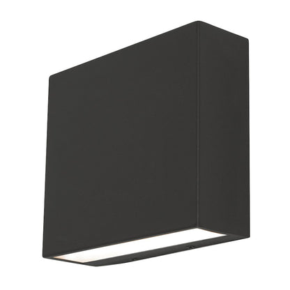 AFX Lighting Dakota 1 Light 8" Outdoor Sconce, Black/White - DKTW0807LAJUDBK