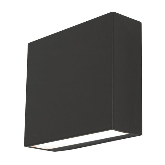 AFX Lighting Dakota 1 Light 8" Outdoor Sconce, Black/White - DKTW0807LAJUDBK
