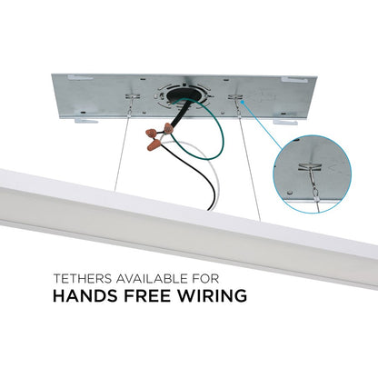 AFX Lighting Delgado 1LT 24'' LED Flush, 277V/Black/Frosted