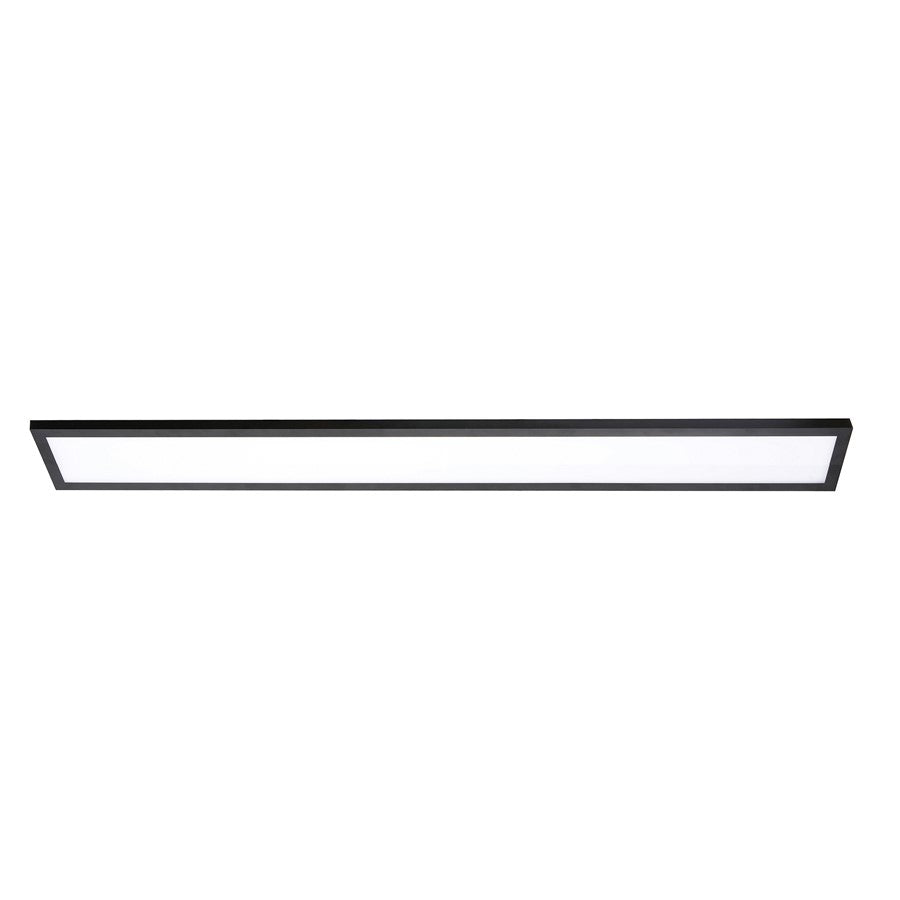 AFX Lighting Delgado 1LT 48'' LED Flush, 120V/Black/Frosted - DLGL4806LAJD1BK