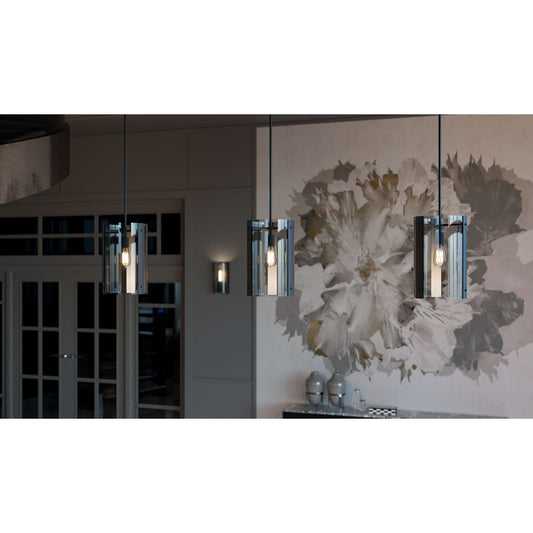 AFX Lighting Dana 1LT 10" Pendant, Black/120V/Smoke