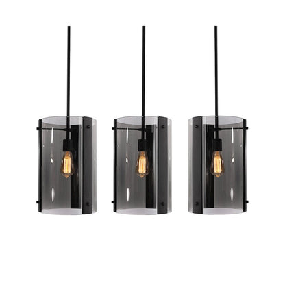 AFX Lighting Dana Light Pendant, Black/Deep Smoke - DNAP10MBBKLNR3
