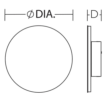 AFX Lighting Eclipse 1 Light 9" Wall Sconce, White/White
