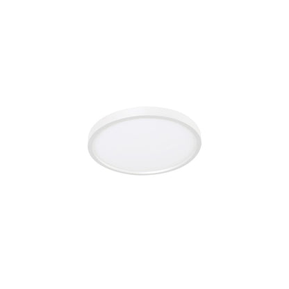 AFX Lighting Edge Round 1 Light 8" Flushmount, White/White - EGRF08LAJD5WH