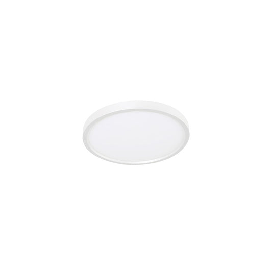 AFX Lighting Edge Round 1 Light 8" Flushmount, White/White - EGRF08LAJD5WH