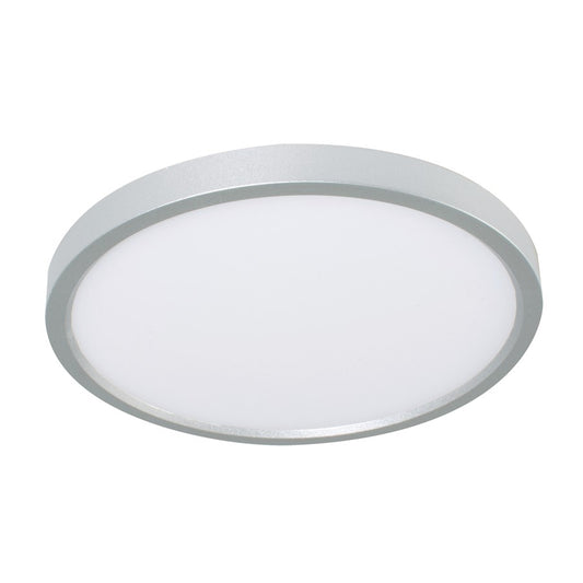 AFX Lighting Edge Round 16" LED 1Lt Flush/25W, Nickel/White - EGRF1625LAJUDSN