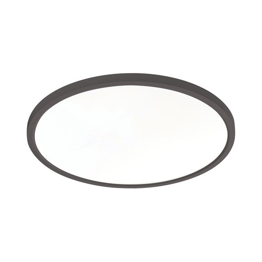AFX Lighting Edge Round 24" LED 1Lt Flush/40W, Black/White - EGRF2440LAJUDBK