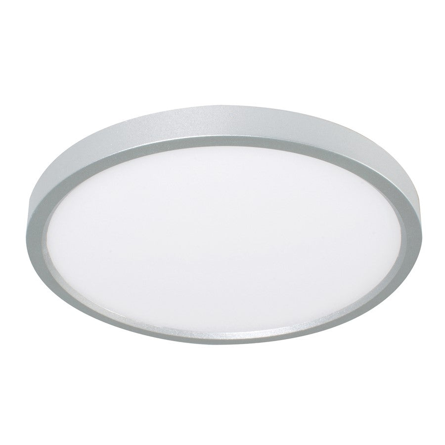 AFX Lighting Edge Round 24" LED 1Lt Flush/40W, Nickel/White - EGRF2440LAJUDSN