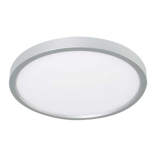 AFX Lighting Edge Round 24" LED 1Lt Flush/40W, Nickel/White - EGRF2440LAJUDSN