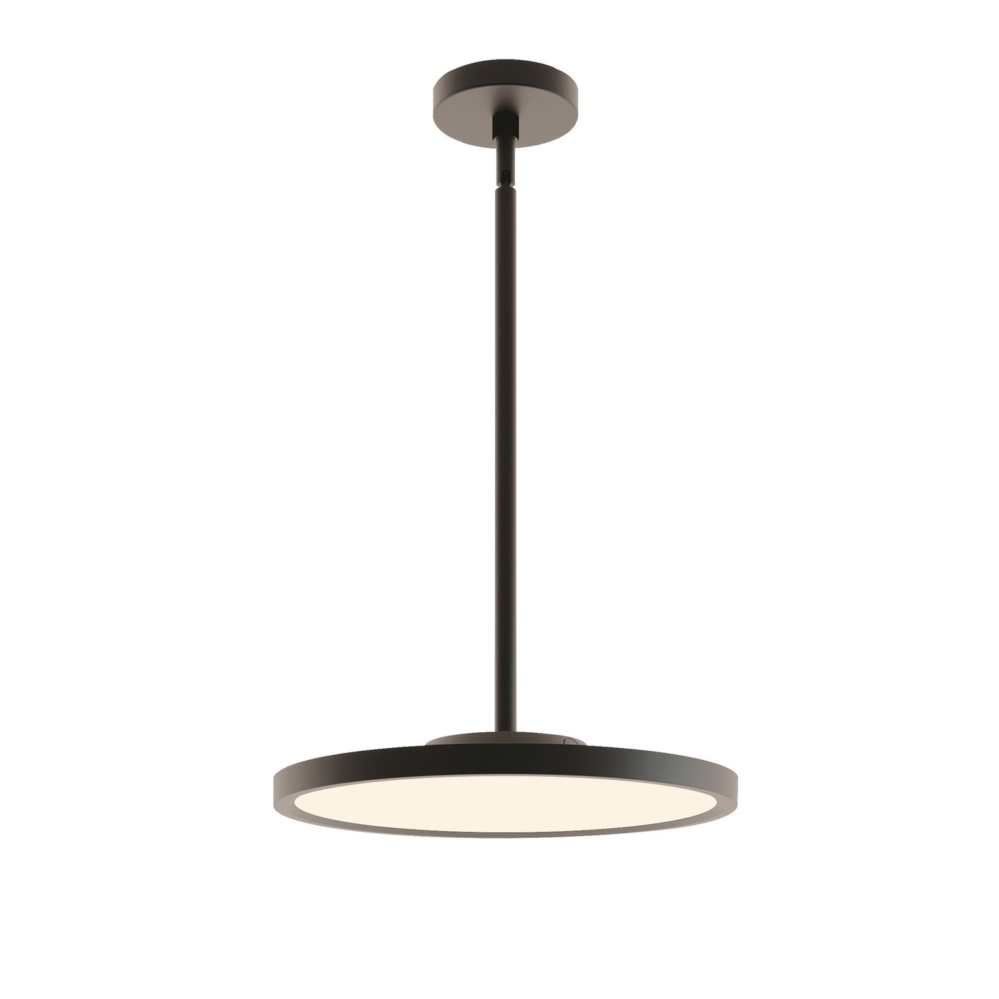 AFX Lighting Edge Round Large 1 Light 16" Pendant, Black/White