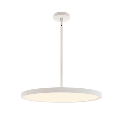 AFX Lighting Edge Round 1 Light Pendant, White/White - EGRP20LAJUDWH