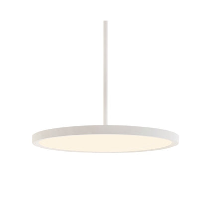 AFX Lighting Edge Round 1 Light Pendant, White/White