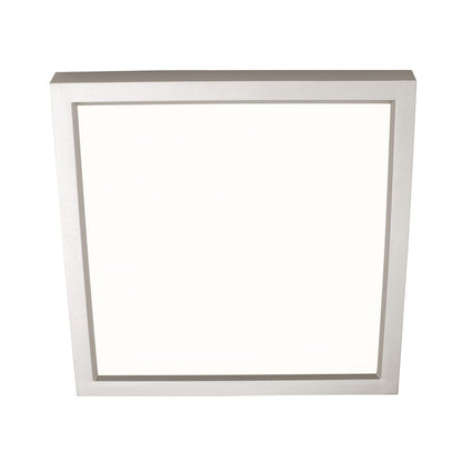 AFX Lighting Edge Square 1Lt 4" Flushmount, Nickel/White - EGSF04LAJD1SN