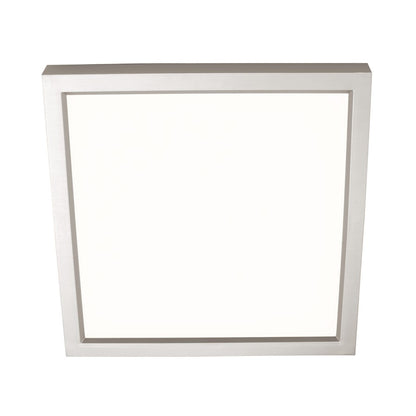 AFX Lighting Edge Square 1Lt 6" Flushmount, Nickel/White - EGSF06LAJD1SN