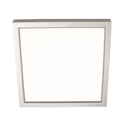 AFX Lighting Edge Square 1Lt 9" Flushmount, Nickel/White - EGSF09LAJD1SN