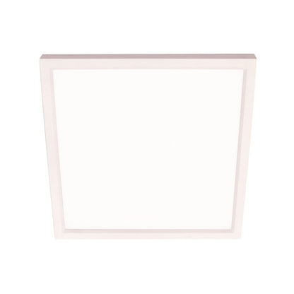 AFX Lighting Edge Square 1 Light 9" Flushmount, White/White - EGSF09LAJD1WH