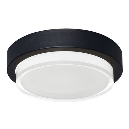 AFX Lighting Elm LED Outdoor Flush Mount, Black/Black