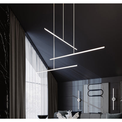 AFX Lighting Elizabeth 1 Light 42" Pendant, Satin Nickel/White