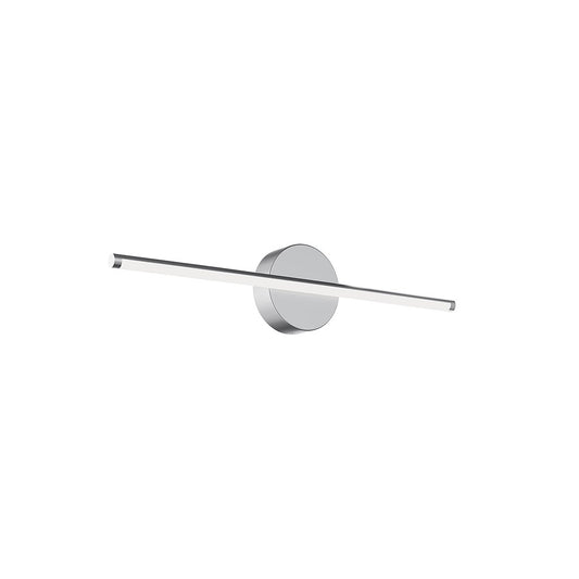 AFX Lighting Elizabeth 1 Light 24" Vanity Light, Nickel/White - ELZV2402LAJD4SN