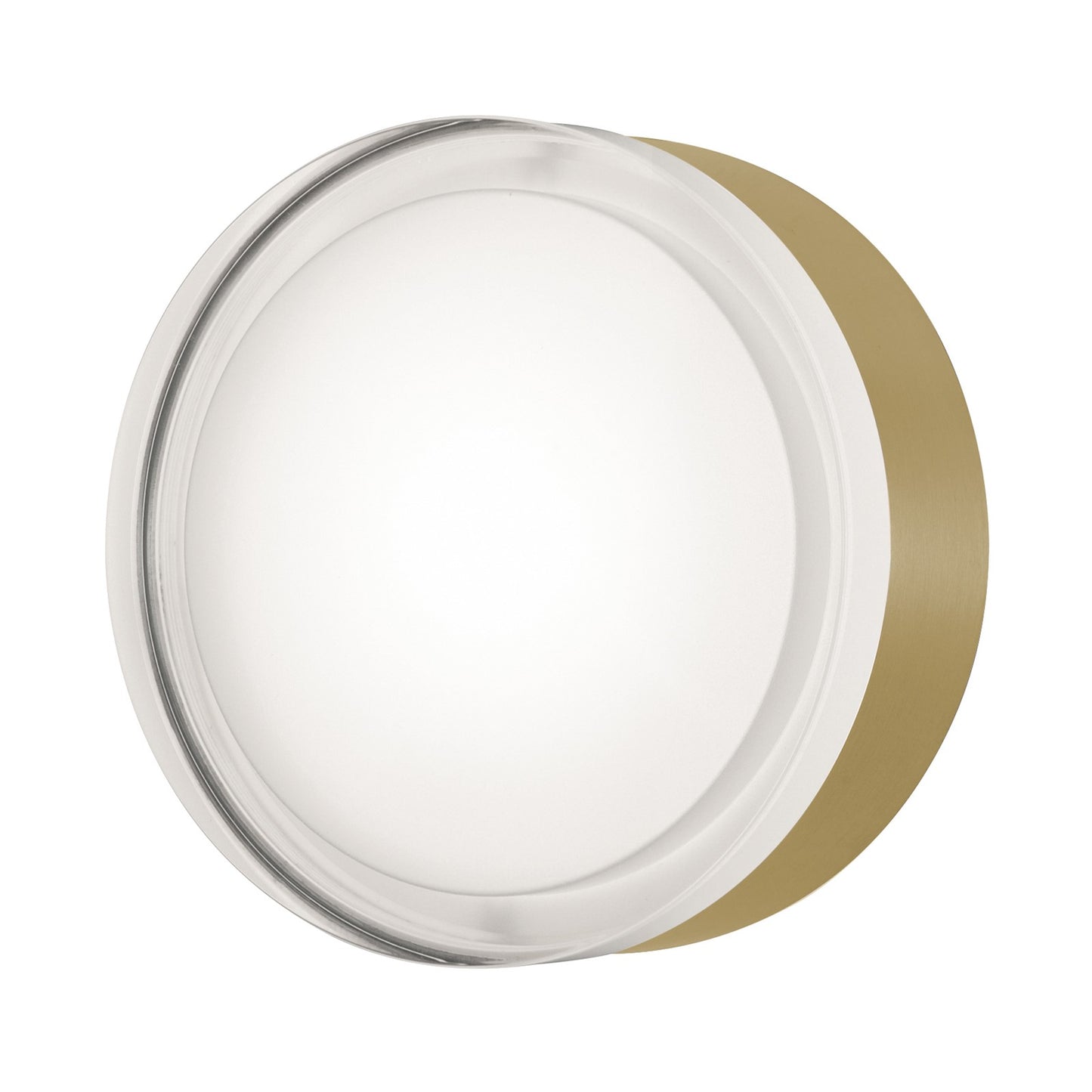 AFX Lighting Emma 6'' 1Lt LED Flush Mount, Light Antique Brs/Wht