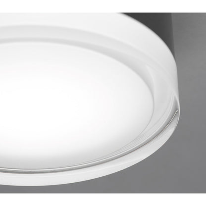AFX Lighting Emma 6'' 1Lt LED Flush Mount, Light Antique Brs/Wht