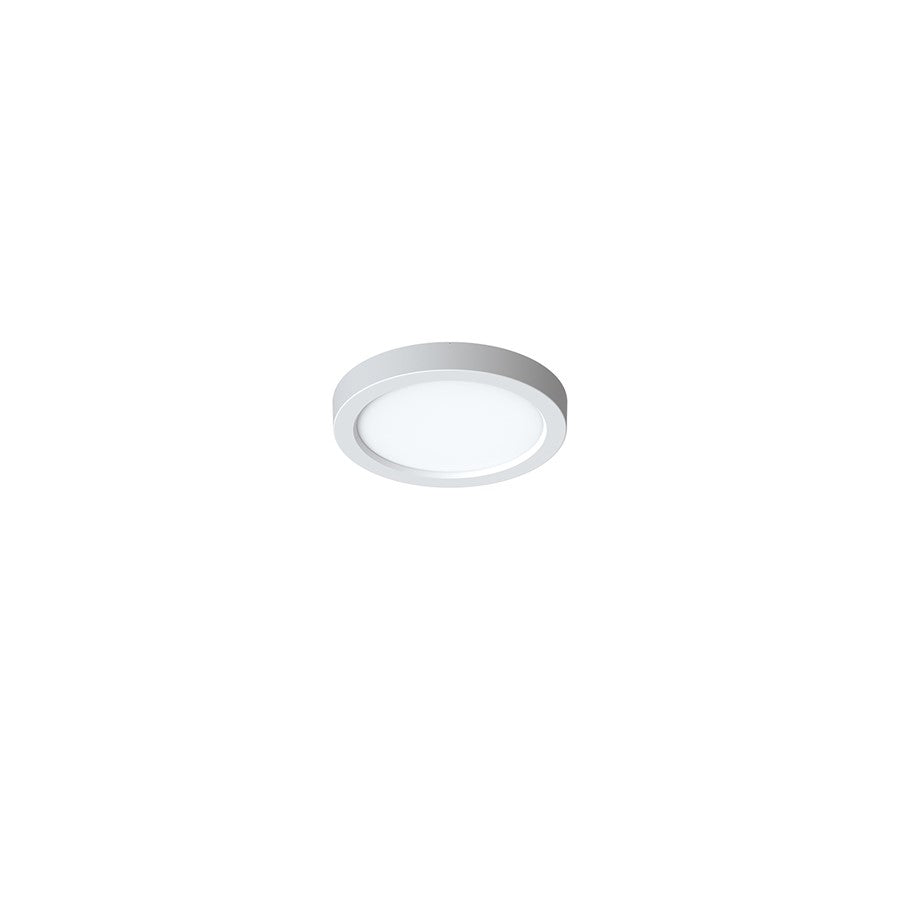 AFX Lighting Eon 1 Light 5" Flush Mount, White/White - EONF05LAJD1WH